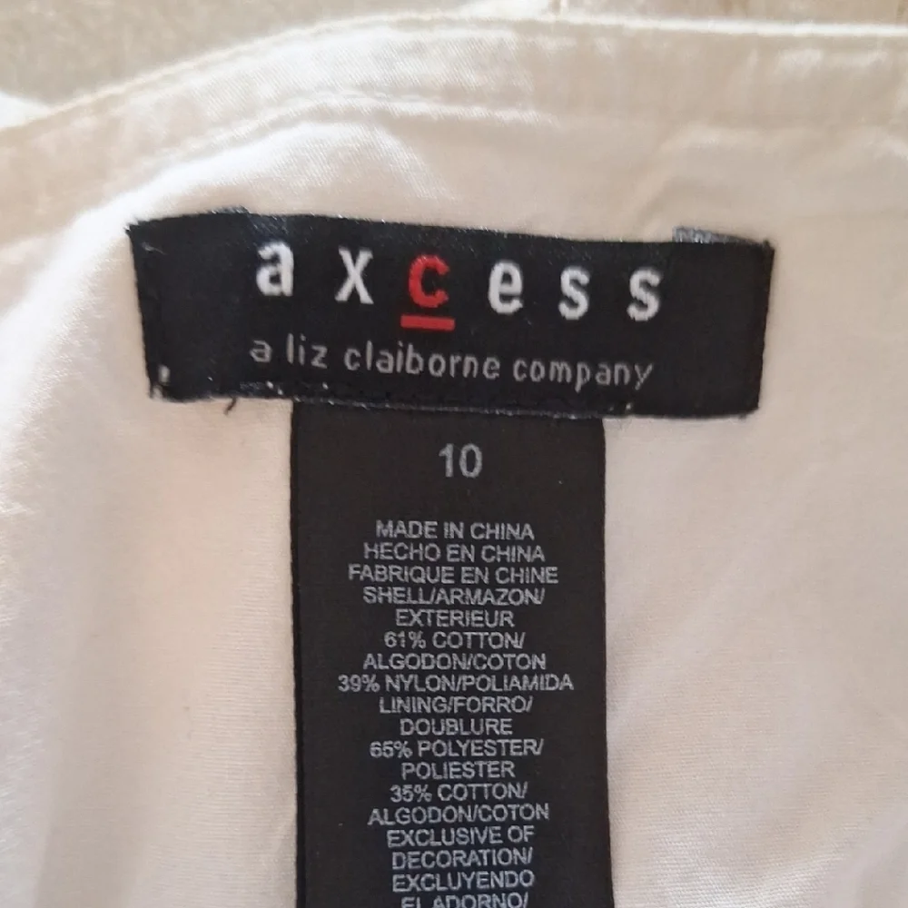 Axcess Cream Lace A Line Panelled Skirt Knee Length Size 10